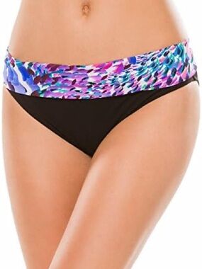 Profile by Gottex Canary Island Fold-Over Bikini Bottom. 14. NWT.